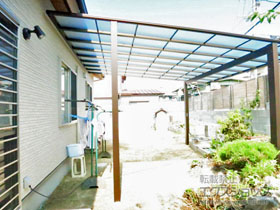 のカーポート エフルージュ ツイン 積雪〜20cm対応 施工例