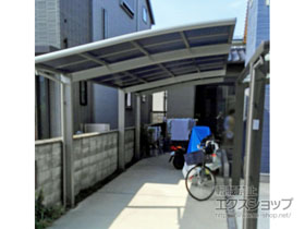 のカーポート ネスカR (ラウンドスタイル) 延長 積雪〜20cm対応 施工例