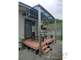 のテラス屋根 ソラリア F型 テラスタイプ 単体 積雪〜20cm対応 施工例