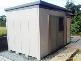 の物置・屋外倉庫 ナイソー 一般型 3620×2460×2440（SMK-90H） SMK-90H 施工例