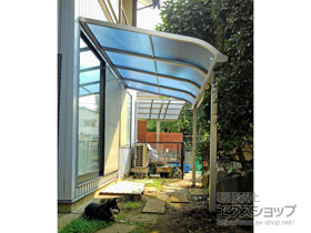 のテラス屋根 プレシオステラスII R型 テラスタイプ 単体 積雪〜20cm対応 施工例