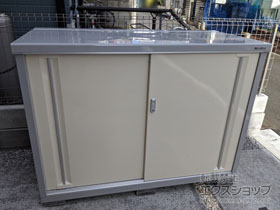 の物置・屋外倉庫 シンプリー 一般型 1520×755×1103 MJX-157B-FW 施工例