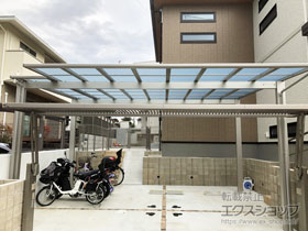 のカーポート エフルージュ ツイン 積雪〜20cm対応 施工例