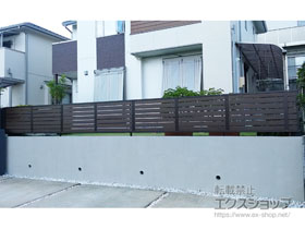 のフェンス・柵 シャトレナ M1型　フリー支柱タイプ 施工例