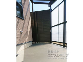 のフェンス・柵 シンプレオフェンス5型 横目隠し 施工例