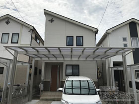 のカーポート エフルージュ ツイン 積雪〜20cm対応 施工例