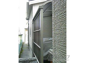 のストックヤード スピーネストックヤードR型 波板タイプ スクリーン仕様 積雪50cm対応 施工例