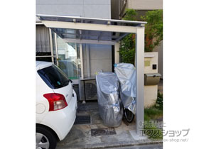 のサイクルポート・駐輪場 ネスカFミニ (フラットスタイル) 積雪〜20cm対応 施工例