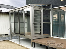 のテラス囲い・サンルーム サニージュF型 床納まり（ランマなし）積雪20cm対応 施工例