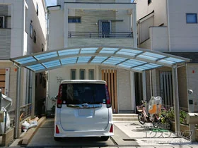 YKKAPのカーポート レイナツインポートグラン　積雪～20cm対応 施工例