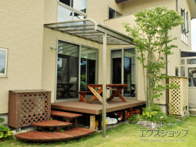 のテラス屋根 スピーネ R型 1500 テラスタイプ 単体 積雪〜50cm対応 施工例