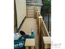 のウッドデッキ レストステージ 幕板納まり 施工例