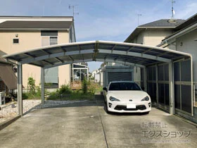 YKKAPのカーポート レイナポートグラン　積雪～20cm対応 施工例