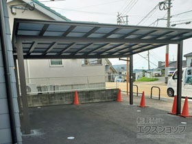 のカーポート ソリッドポート ワイド 積雪〜20cm対応 施工例