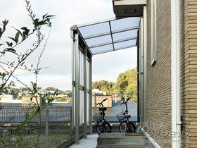 のテラス屋根 ソラリア F型 テラスタイプ 単体 積雪〜20cm対応 施工例