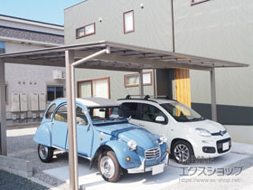 のカーポート ソリッドポート ワイド 積雪〜20cm対応 施工例