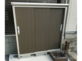 の物置・屋外倉庫 エスモ 一般型 1497×520×1501 ESE-1505E-DW 施工例