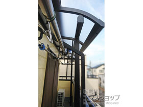 のバルコニー・ベランダ屋根 プレシオステラスII R型 屋根タイプ 単体 積雪〜20cm対応 施工例