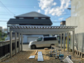 のカーポート エフルージュ ツイン150 積雪〜150cm対応 施工例