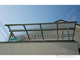 YKKAPのバルコニー屋根 ソラリア R型 屋根タイプ 単体 積雪～20cm対応 施工例