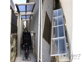 のサイクルポート・駐輪場 エフルージュグランミニ 積雪〜20cm対応 施工例