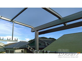 のバルコニー・ベランダ屋根 ソラリア R型 屋根タイプ 単体 積雪〜20cm対応 施工例