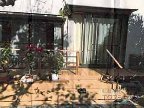 のウッドデッキ レストステージ 幕板納まり 施工例