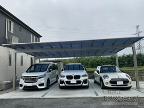 のカーポート エフルージュ トリプル 積雪〜20cm対応 施工例