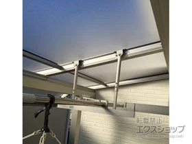 YKKAPのバルコニー屋根 ソラリア R型 屋根タイプ 単体 積雪～20cm対応 ※持ち出し納まり 施工例