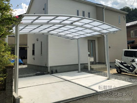 のカーポート ネスカR (ラウンドスタイル) ワイド 積雪〜20cm対応 施工例