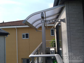 のバルコニー・ベランダ屋根 ソラリア R型 屋根タイプ 単体 積雪〜20cm対応 施工例