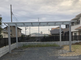 のカーポート エフルージュ ツイン 積雪〜20cm対応 施工例