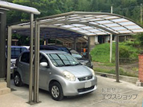 のカーポート ネスカR (ラウンドスタイル) ワイド 積雪〜20cm対応 施工例