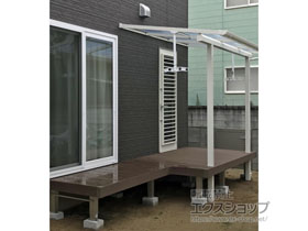 のテラス屋根 ソラリア F型 テラスタイプ 単体 積雪〜20cm対応 施工例