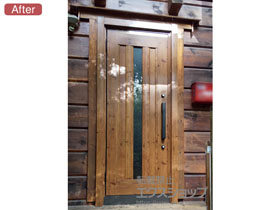 の玄関ドア リシェント玄関ドア3 アルミ仕様 手動 片開き仕様(ランマ無)L C12N型 施工例