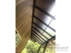 のテラス屋根 ソラリア F型 3000 テラスタイプ 連棟 積雪〜100cm対応 施工例