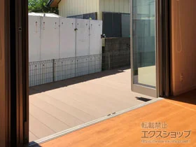 YKKAPのウッドデッキ リウッドデッキ 200 ※正面斜め納まり 施工例