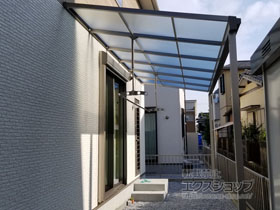 のテラス屋根 ソラリア F型 テラスタイプ 単体 積雪〜20cm対応 施工例