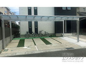 のカーポート エフルージュ トリプル 積雪〜20cm対応 施工例