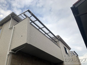 のバルコニー・ベランダ屋根 ソラリア F型 屋根タイプ 単体 積雪〜20cm対応 施工例