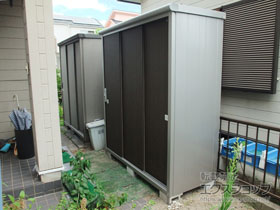 の物置・屋外倉庫 エスモ 一般型 1797×750×1959 ESE-1807A-DW 施工例