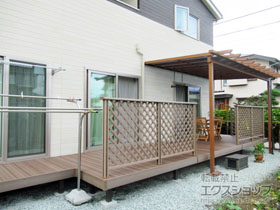 のテラス屋根 サザンテラス (パーゴラ仕様) テラスタイプ 単体 積雪〜20cm対応 施工例