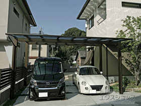 のカーポート エフルージュ ツイン 積雪〜20cm対応 施工例