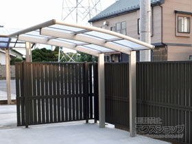 のサイクルポート・駐輪場 レイナポートグランミニ 積雪〜20cm対応 施工例