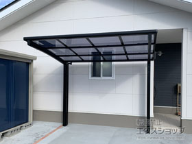 のサイクルポート・駐輪場 ネスカRミニ (ラウンドスタイル) 積雪〜20cm対応 施工例