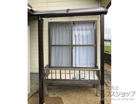 のテラス屋根 プレシオステラスII R型 テラスタイプ 単体 積雪〜20cm対応 施工例