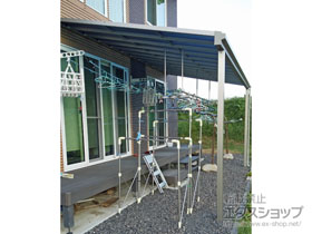 のテラス屋根 ソラリア F型 テラスタイプ 単体 積雪〜20cm対応 施工例