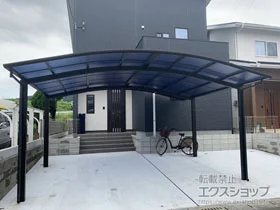 YKKAPのカーポート レイナツインポートグラン　積雪～20cm対応 施工例