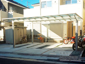 のカーポート エフルージュ ツイン 積雪〜20cm対応 施工例