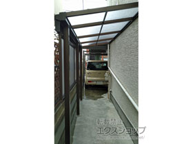 のテラス屋根 ソラリア F型 テラスタイプ 単体 積雪〜20cm対応 施工例